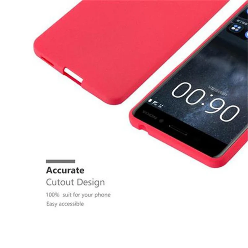 Cadorabo Hülle kompatibel mit Nokia 6 2017 Schutzhülle aus flexiblem TPU Silikon