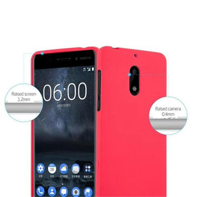 Cadorabo Hülle kompatibel mit Nokia 6 2017 Schutzhülle aus flexiblem TPU Silikon