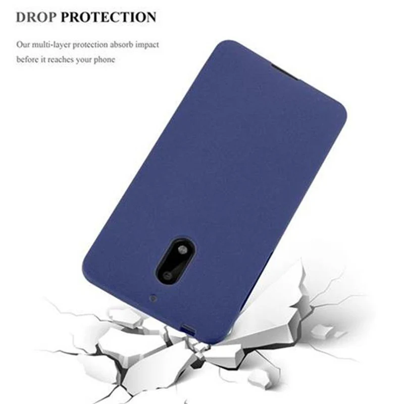 Cadorabo Hülle kompatibel mit Nokia 6 2017 Schutzhülle aus flexiblem TPU Silikon