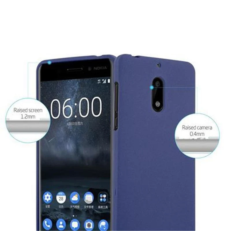 Cadorabo Hülle kompatibel mit Nokia 6 2017 Schutzhülle aus flexiblem TPU Silikon