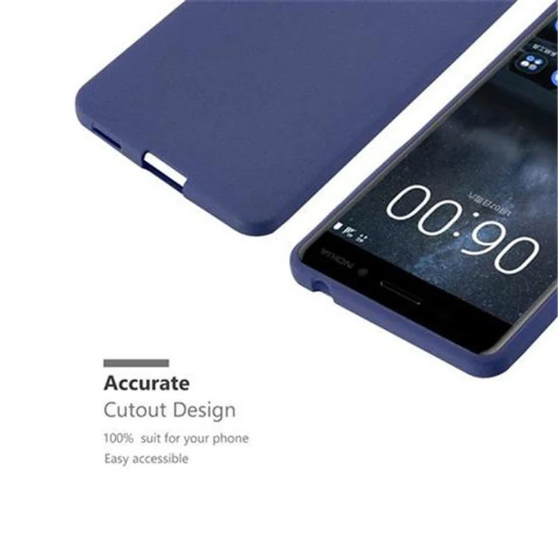 Cadorabo Hülle kompatibel mit Nokia 6 2017 Schutzhülle aus flexiblem TPU Silikon
