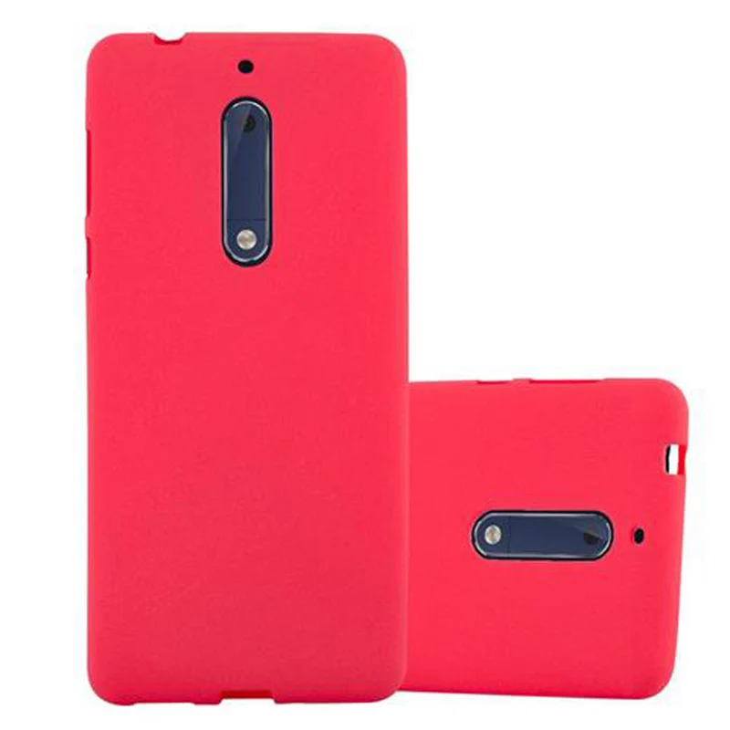 Cadorabo Hülle kompatibel mit Nokia 5 2017 Schutzhülle aus flexiblem TPU Silikon