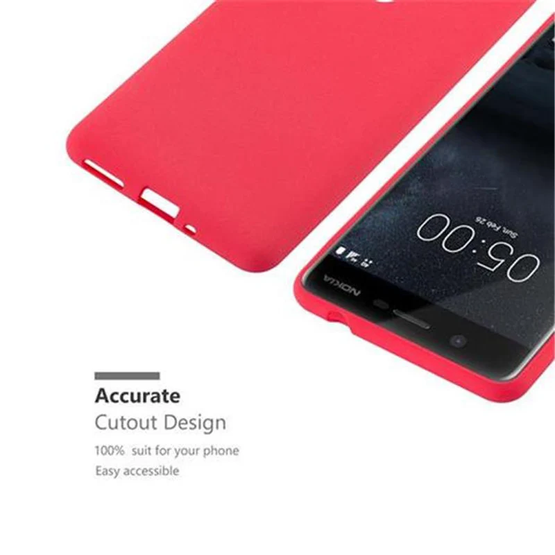 Cadorabo Hülle kompatibel mit Nokia 5 2017 Schutzhülle aus flexiblem TPU Silikon