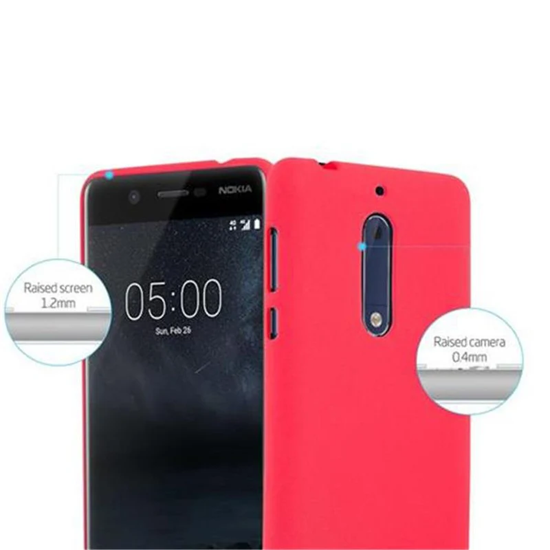 Cadorabo Hülle kompatibel mit Nokia 5 2017 Schutzhülle aus flexiblem TPU Silikon