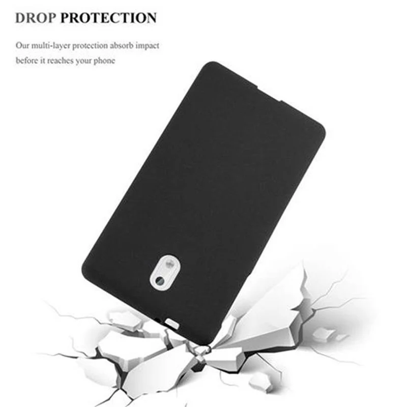 Cadorabo Hülle kompatibel mit Nokia 3 2017 Schutzhülle aus flexiblem TPU Silikon