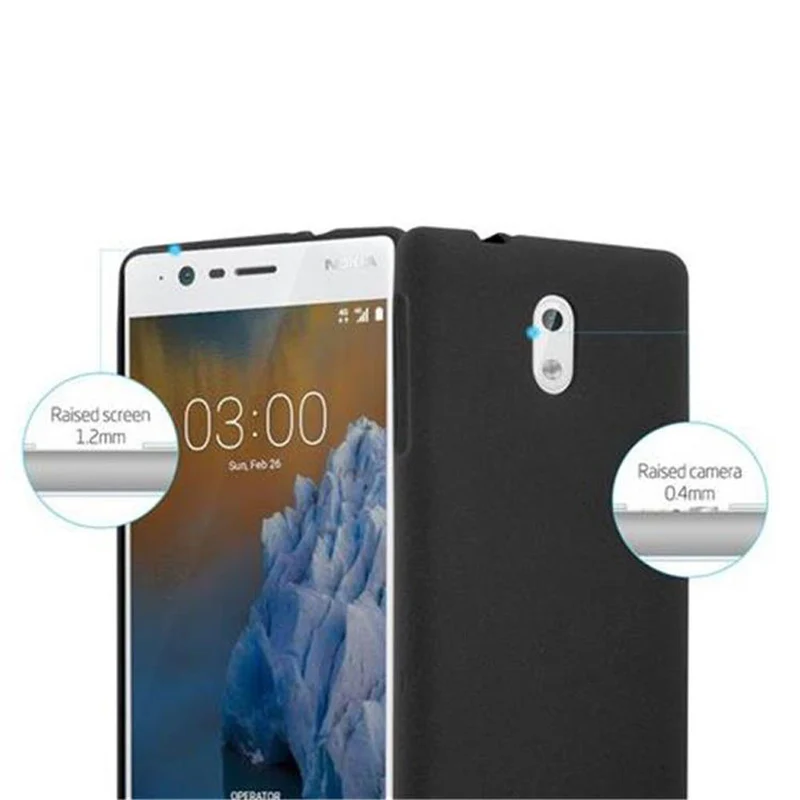 Cadorabo Hülle kompatibel mit Nokia 3 2017 Schutzhülle aus flexiblem TPU Silikon
