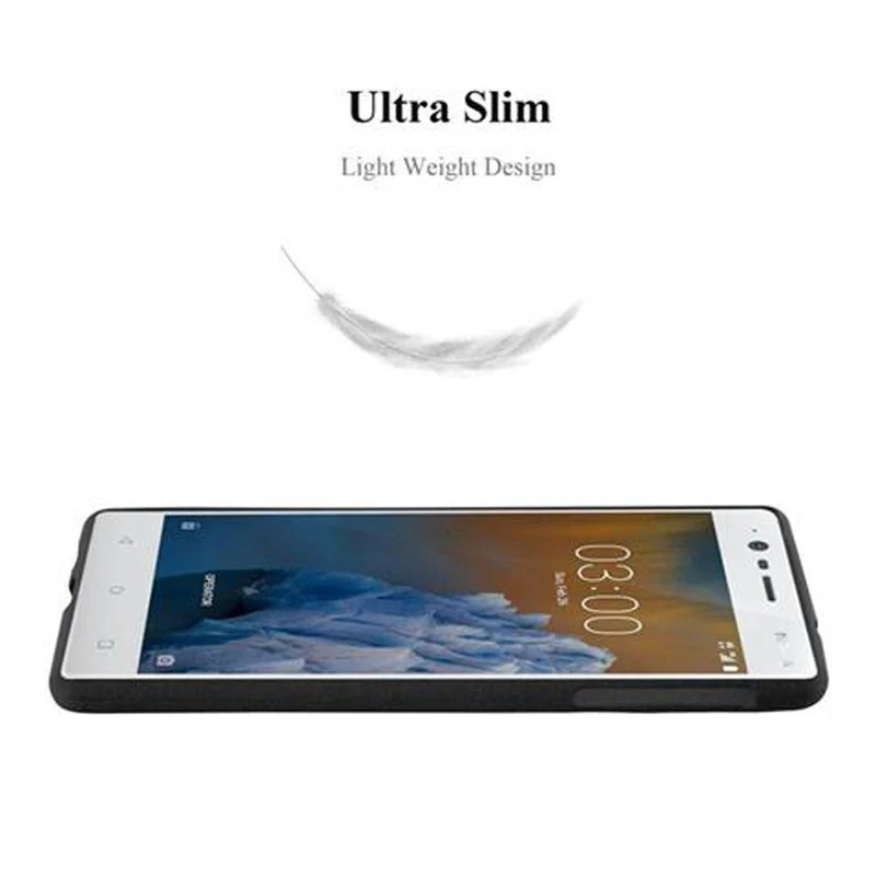 Cadorabo Hülle kompatibel mit Nokia 3 2017 Schutzhülle aus flexiblem TPU Silikon