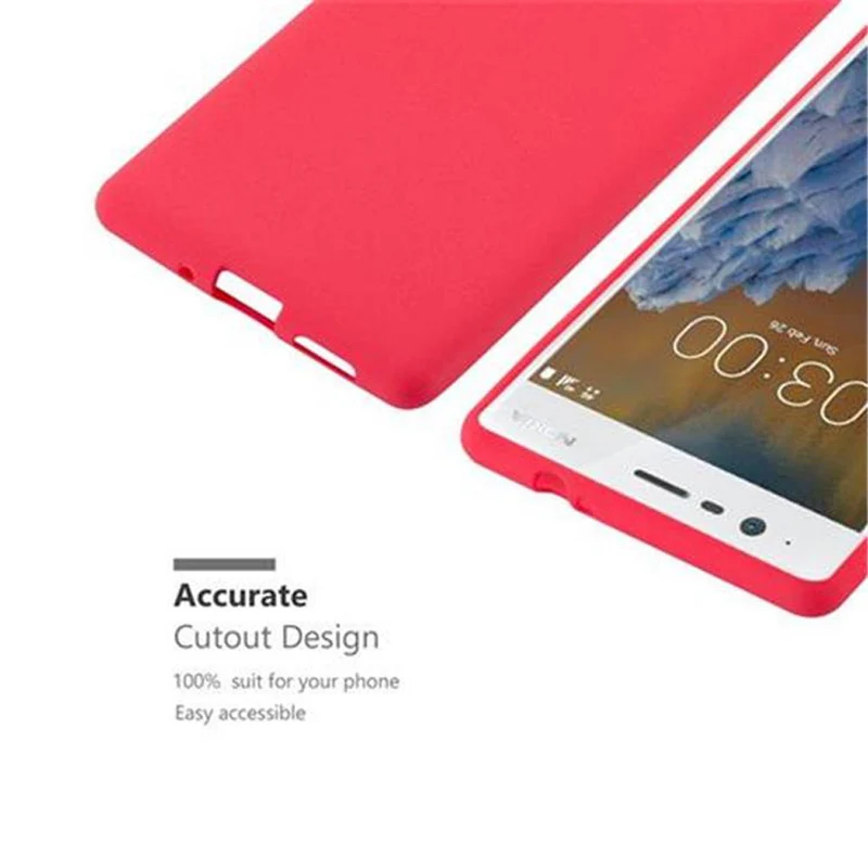 Cadorabo Hülle kompatibel mit Nokia 3 2017 Schutzhülle aus flexiblem TPU Silikon