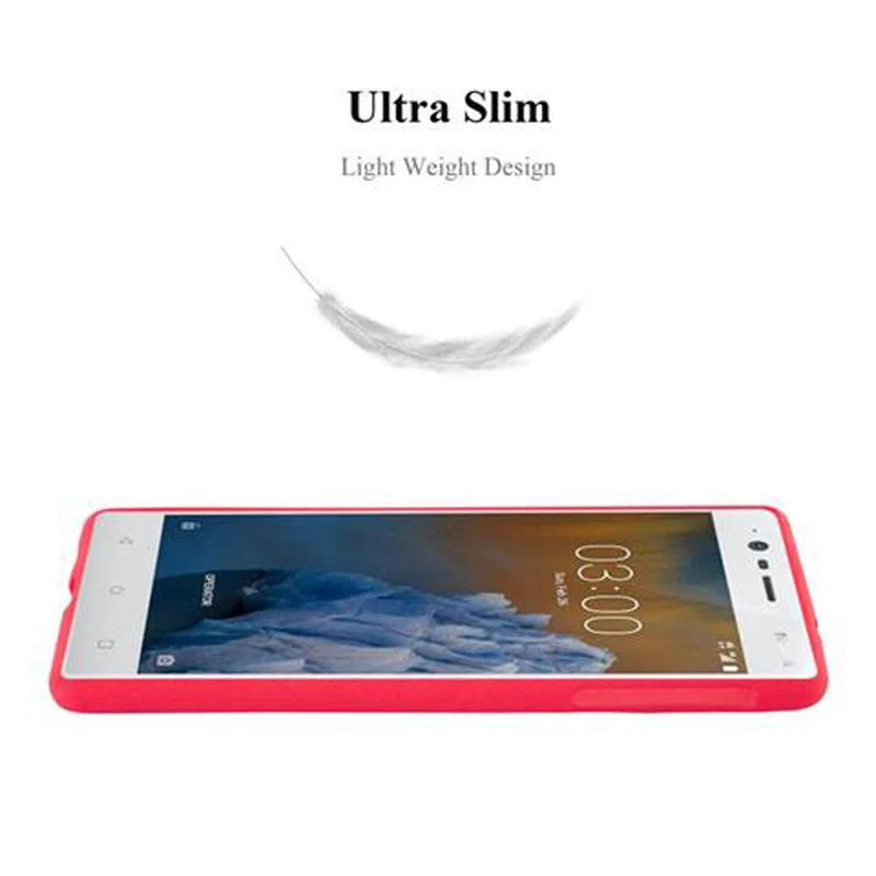 Cadorabo Hülle kompatibel mit Nokia 3 2017 Schutzhülle aus flexiblem TPU Silikon