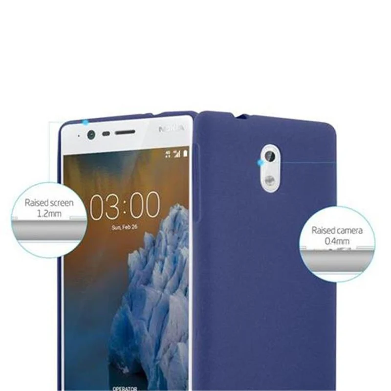Cadorabo Hülle kompatibel mit Nokia 3 2017 Schutzhülle aus flexiblem TPU Silikon