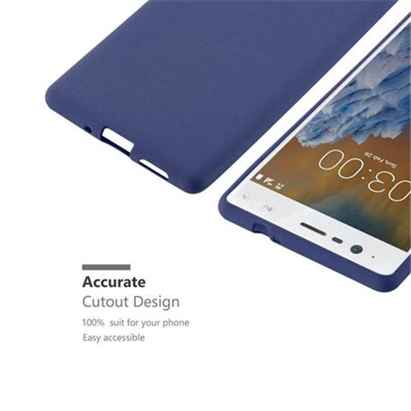Cadorabo Hülle kompatibel mit Nokia 3 2017 Schutzhülle aus flexiblem TPU Silikon
