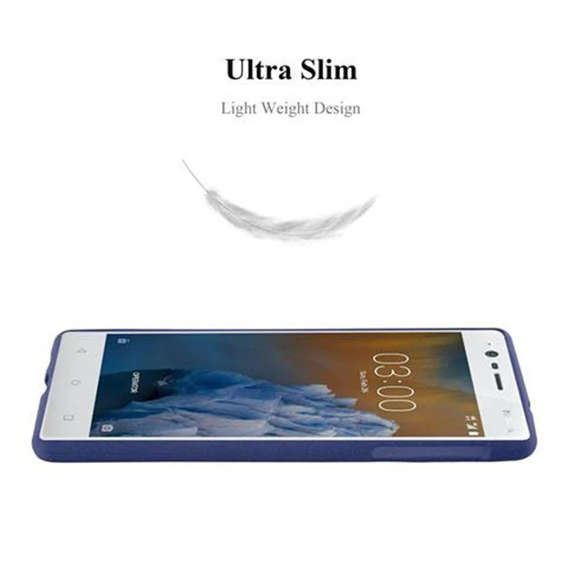 Cadorabo Hülle kompatibel mit Nokia 3 2017 Schutzhülle aus flexiblem TPU Silikon