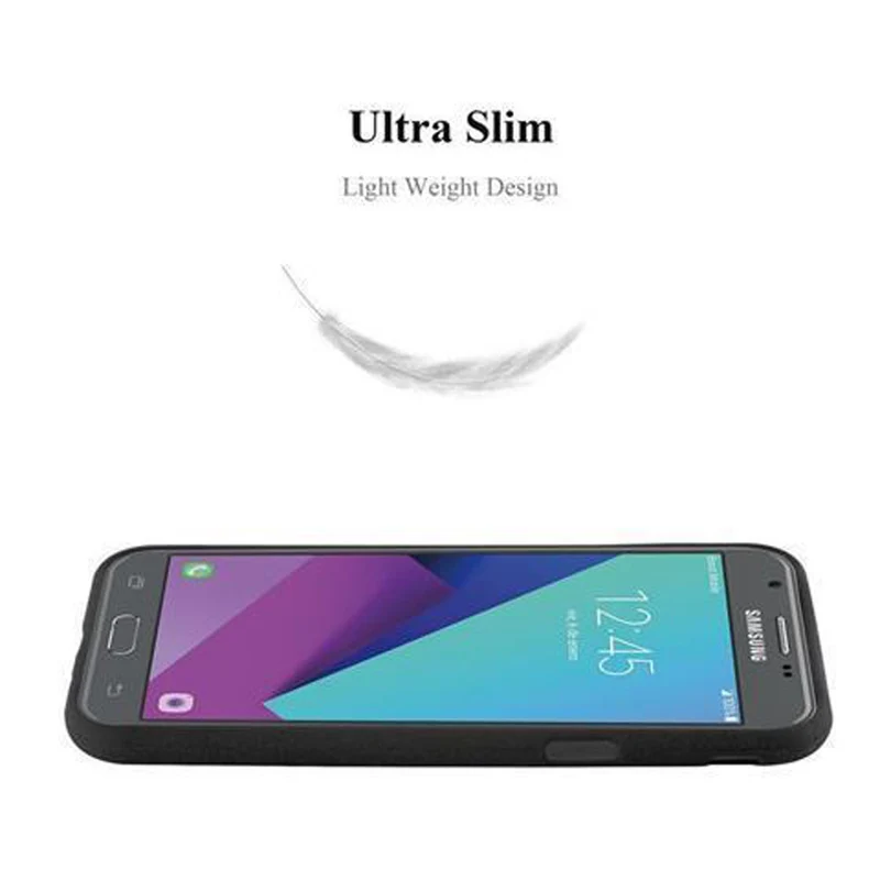Cadorabo Hülle kompatibel mit Samsung Galaxy J3 2017 US Version Schutzhülle aus flexiblem TPU Silikon