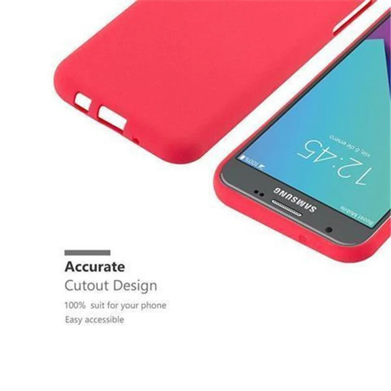 Cadorabo Hülle kompatibel mit Samsung Galaxy J3 2017 US Version Schutzhülle aus flexiblem TPU Silikon