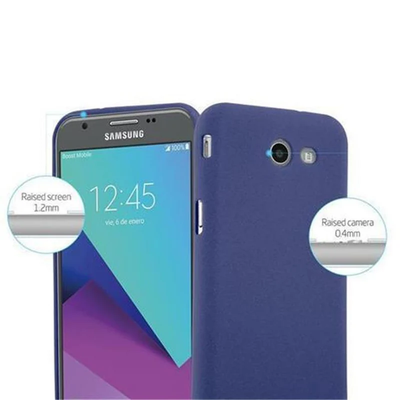 Cadorabo Hülle kompatibel mit Samsung Galaxy J3 2017 US Version Schutzhülle aus flexiblem TPU Silikon