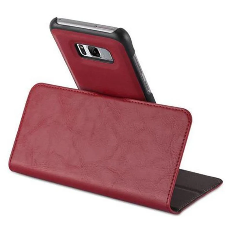 Cadorabo Hülle kompatibel mit Samsung Galaxy S8 PLUS Schutzhülle im 2-in-1 Design mit Standfunktion und Kartenfach