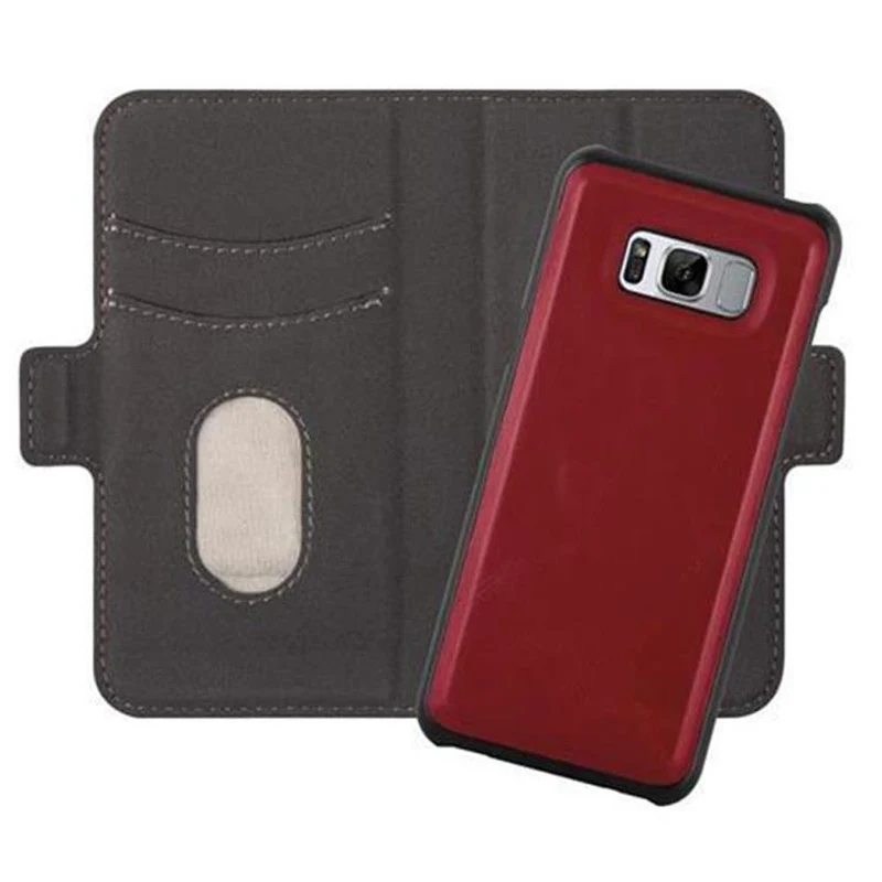 Cadorabo Hülle kompatibel mit Samsung Galaxy S8 PLUS Schutzhülle im 2-in-1 Design mit Standfunktion und Kartenfach