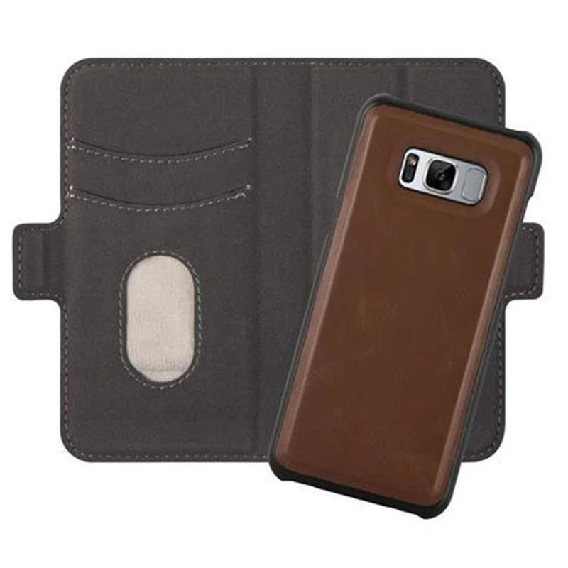 Cadorabo Hülle kompatibel mit Samsung Galaxy S8 Schutzhülle im 2-in-1 Design mit Standfunktion und Kartenfach