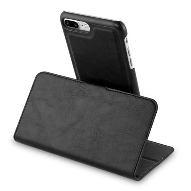 Cadorabo Hülle kompatibel mit Apple iPhone 7 PLUS / 7S PLUS / 8 PLUS Schutzhülle im 2-in-1 Design mit Standfunktion und Kartenfach