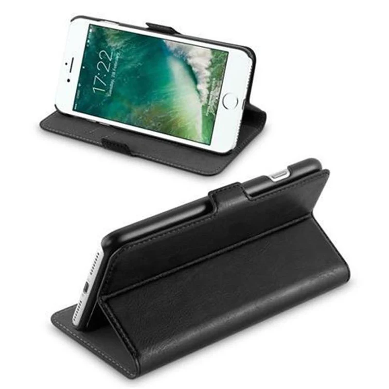 Cadorabo Hülle kompatibel mit Apple iPhone 7 PLUS / 7S PLUS / 8 PLUS Schutzhülle im 2-in-1 Design mit Standfunktion und Kartenfach
