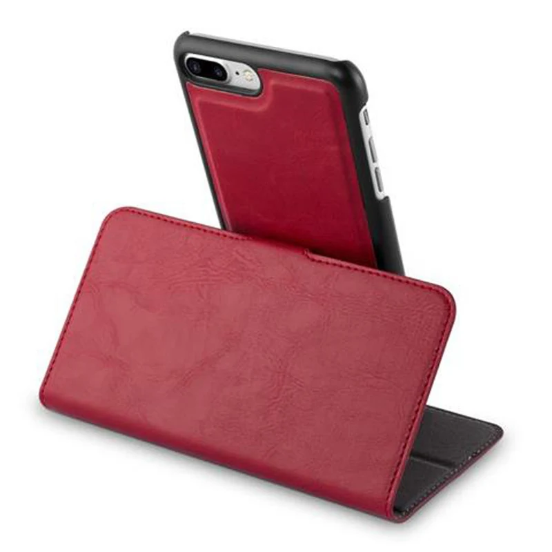 Cadorabo Hülle kompatibel mit Apple iPhone 7 PLUS / 7S PLUS / 8 PLUS Schutzhülle im 2-in-1 Design mit Standfunktion und Kartenfach