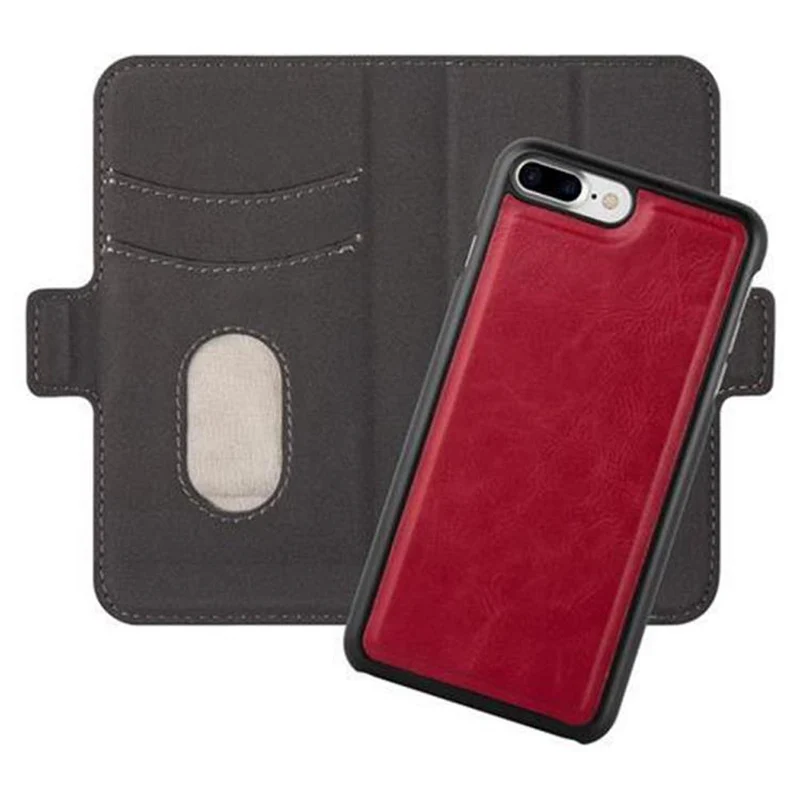Cadorabo Hülle kompatibel mit Apple iPhone 7 PLUS / 7S PLUS / 8 PLUS Schutzhülle im 2-in-1 Design mit Standfunktion und Kartenfach