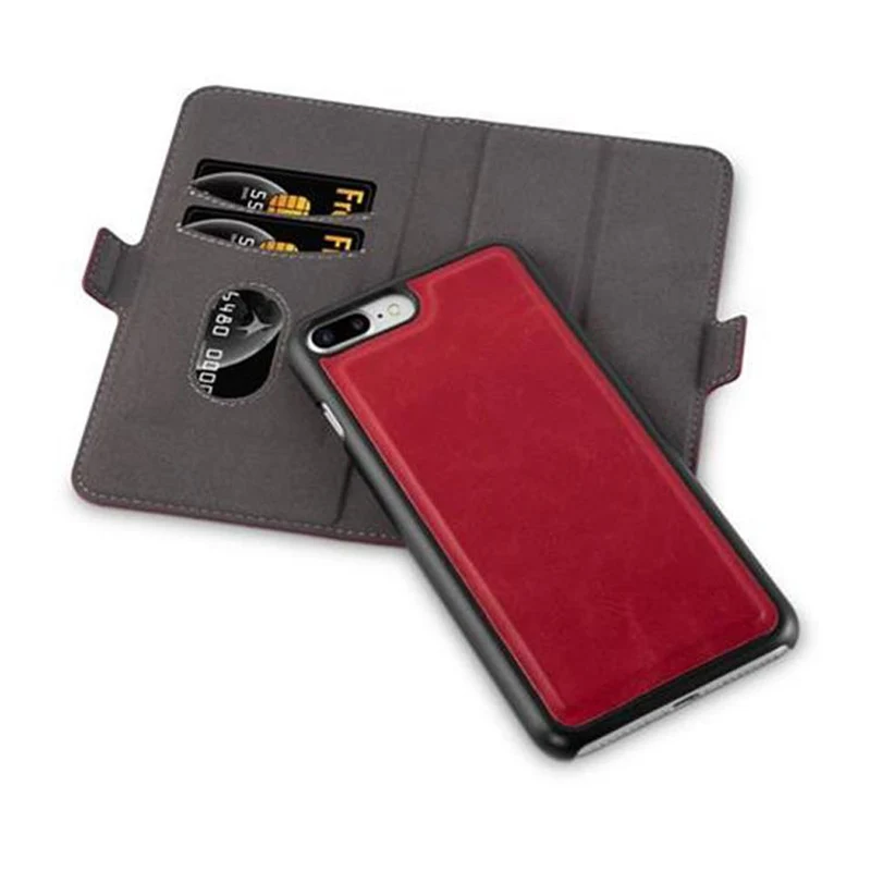 Cadorabo Hülle kompatibel mit Apple iPhone 7 PLUS / 7S PLUS / 8 PLUS Schutzhülle im 2-in-1 Design mit Standfunktion und Kartenfach