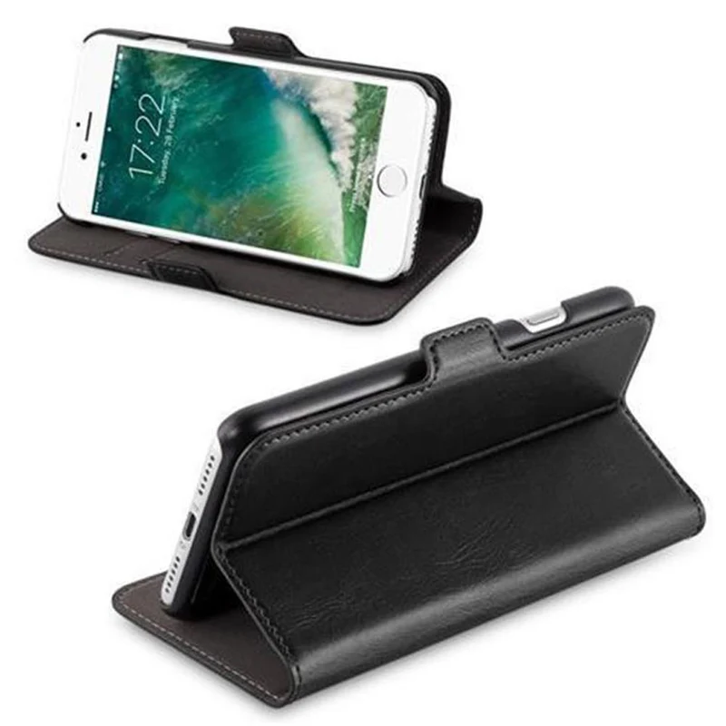 Cadorabo Hülle kompatibel mit Apple iPhone 7 / 7S / 8 / SE 2020 Schutzhülle im 2-in-1 Design mit Standfunktion und Kartenfach