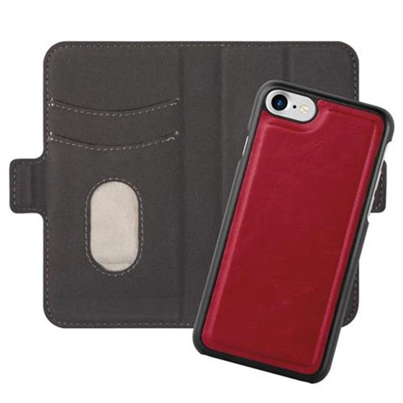 Cadorabo Hülle kompatibel mit Apple iPhone 7 / 7S / 8 / SE 2020 Schutzhülle im 2-in-1 Design mit Standfunktion und Kartenfach