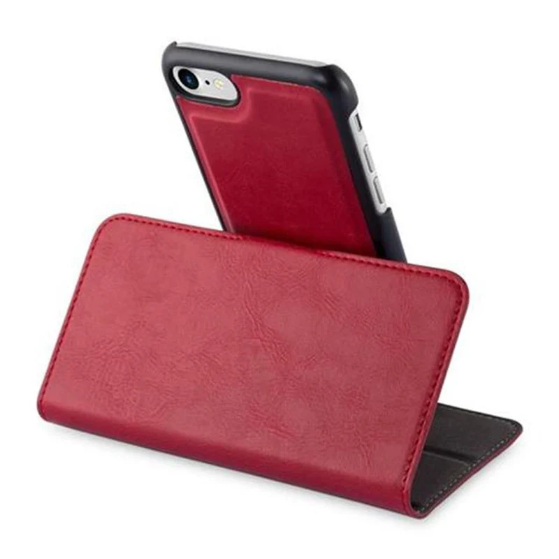 Cadorabo Hülle kompatibel mit Apple iPhone 7 / 7S / 8 / SE 2020 Schutzhülle im 2-in-1 Design mit Standfunktion und Kartenfach