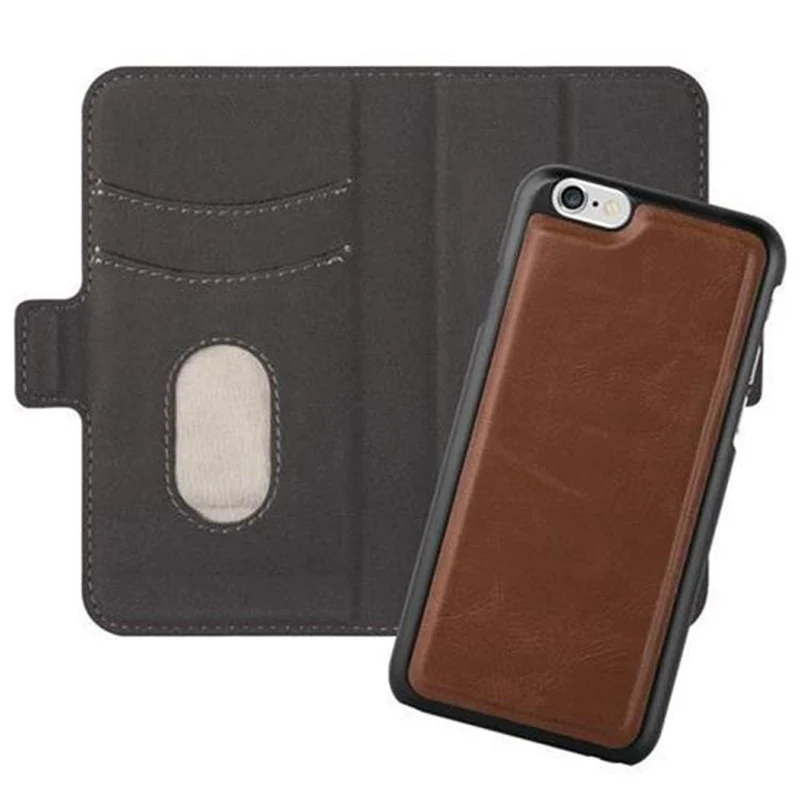 Cadorabo Hülle kompatibel mit Apple iPhone 6 / 6S Schutzhülle im 2-in-1 Design mit Standfunktion und Kartenfach