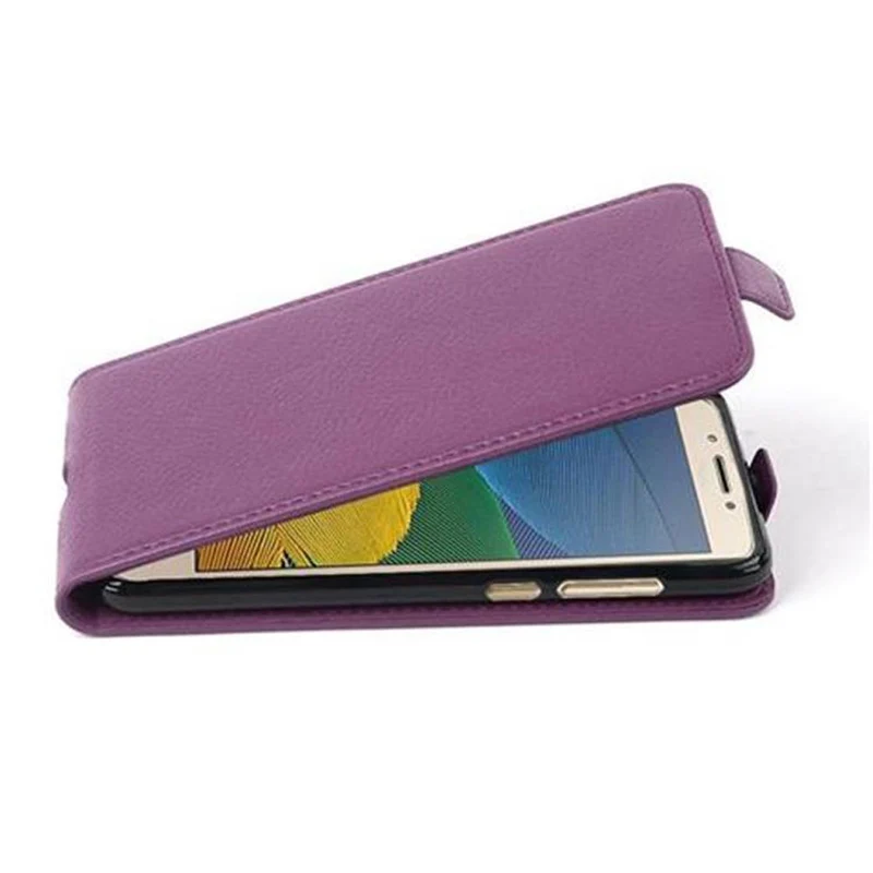 Cadorabo Hülle kompatibel mit Motorola MOTO G5 Schutzhülle im Flip Design aus strukturiertem Kunstleder