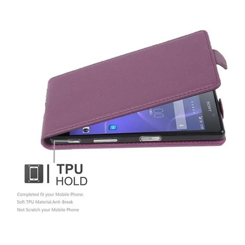 Cadorabo Hülle kompatibel mit Sony Xperia X PERFORMANCE Schutzhülle im Flip Design aus strukturiertem Kunstleder