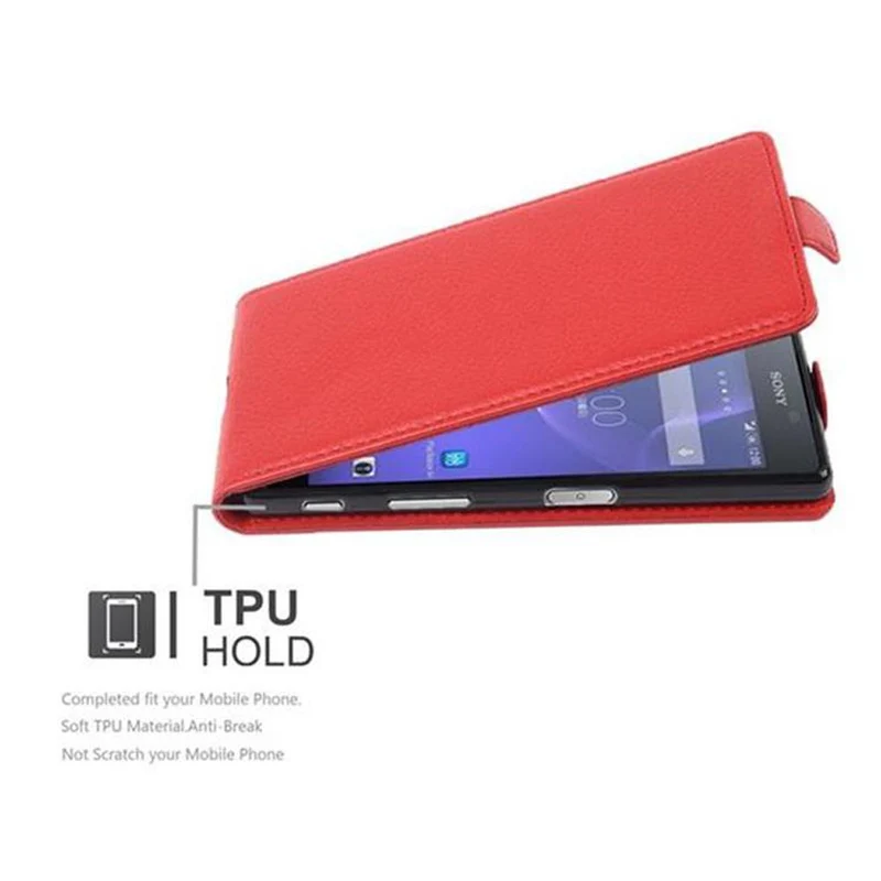 Cadorabo Hülle kompatibel mit Sony Xperia X PERFORMANCE Schutzhülle im Flip Design aus strukturiertem Kunstleder