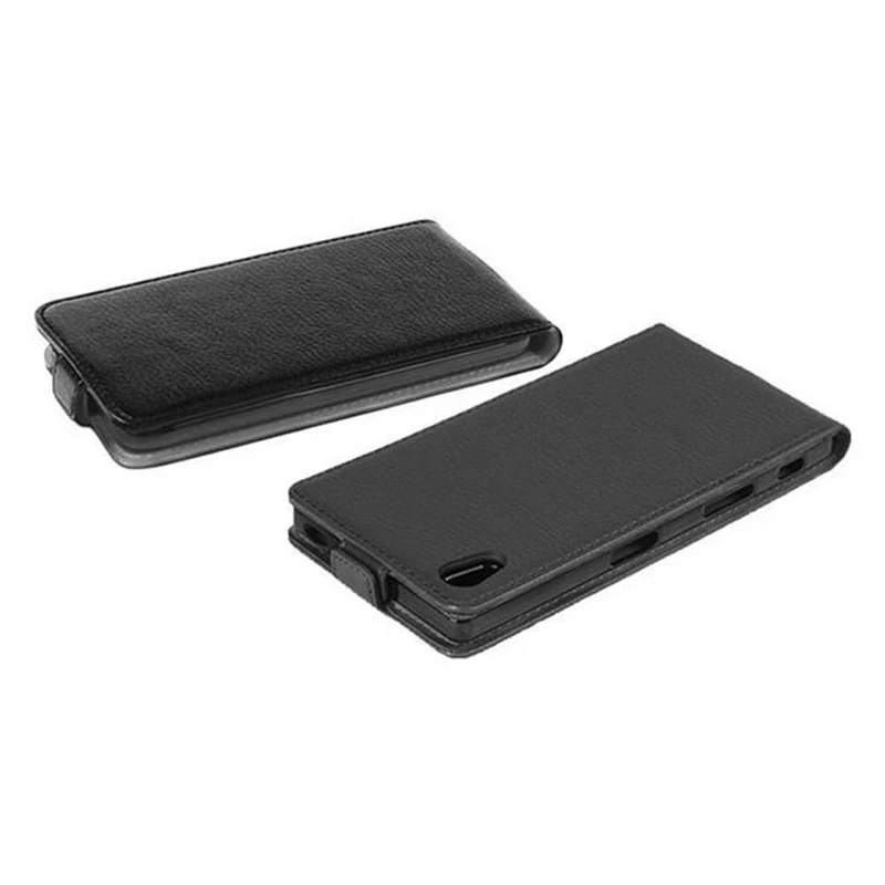 Cadorabo Hülle kompatibel mit Sony Xperia X Schutzhülle im Flip Design aus strukturiertem Kunstleder