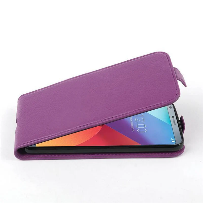 Cadorabo Hülle kompatibel mit LG G6 Schutzhülle im Flip Design aus strukturiertem Kunstleder
