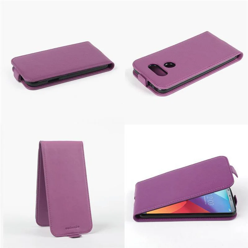 Cadorabo Hülle kompatibel mit LG G6 Schutzhülle im Flip Design aus strukturiertem Kunstleder