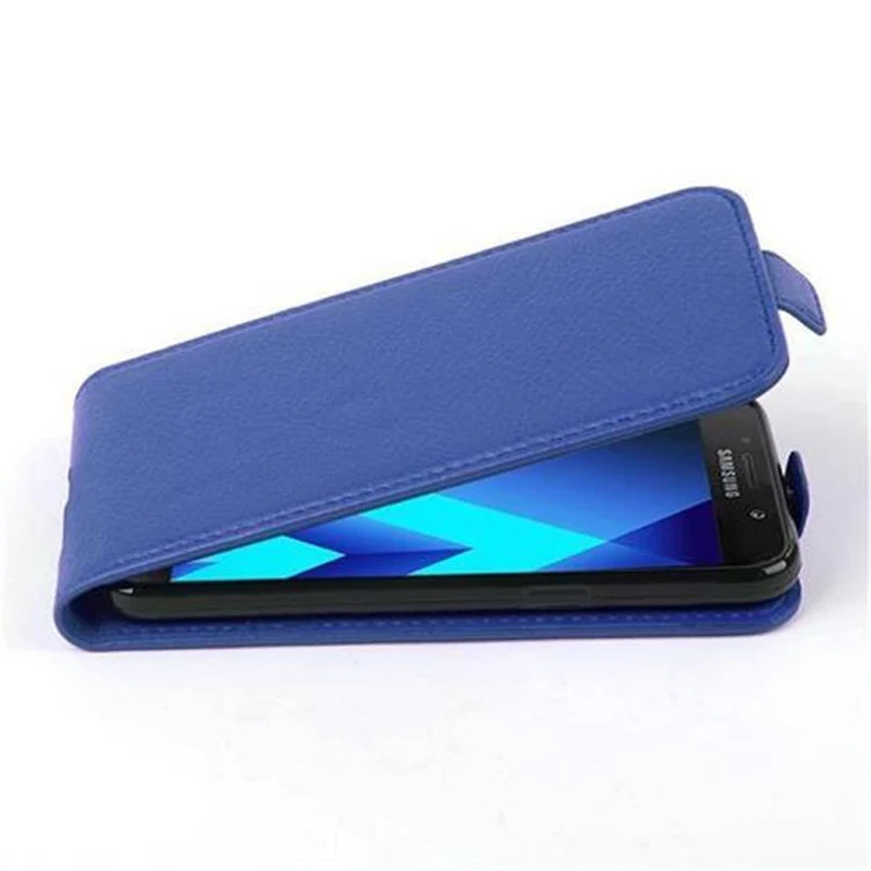 Cadorabo Hülle kompatibel mit Samsung Galaxy A3 2017 Schutzhülle im Flip Design aus strukturiertem Kunstleder