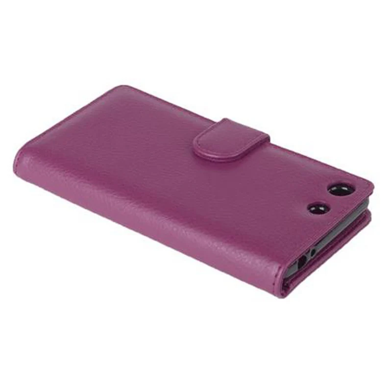 Cadorabo Hülle kompatibel mit Sony Xperia M5 Schutzhülle mit Magnetverschluss und 3 Kartenfächern