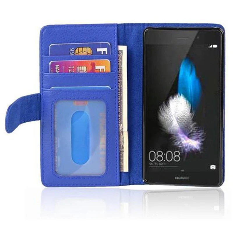Cadorabo Hülle kompatibel mit Huawei P8 LITE 2017 / P9 LITE 2017 Schutzhülle mit Magnetverschluss und 3 Kartenfächern