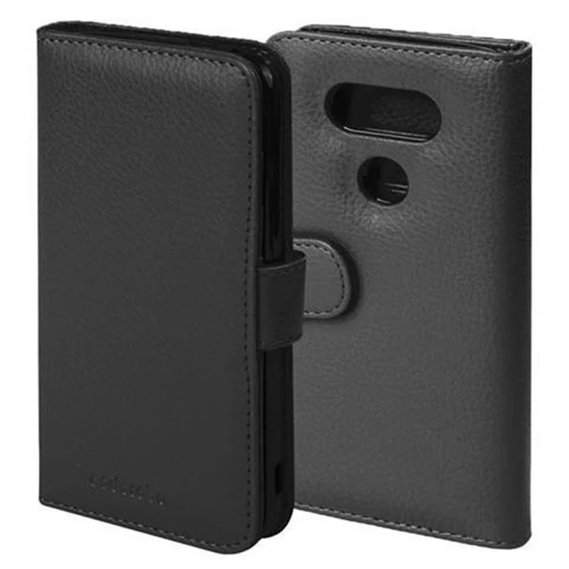 Cadorabo Hülle kompatibel mit LG G5 Schutzhülle mit Magnetverschluss und 3 Kartenfächern