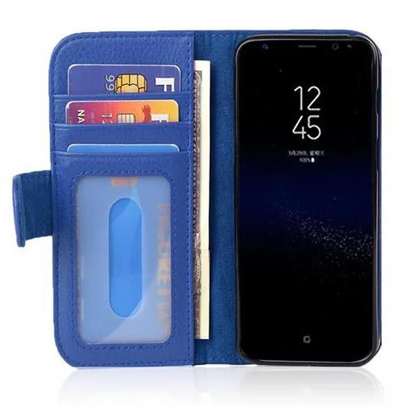 Cadorabo Hülle kompatibel mit Samsung Galaxy S8 Schutzhülle mit Magnetverschluss und 3 Kartenfächern