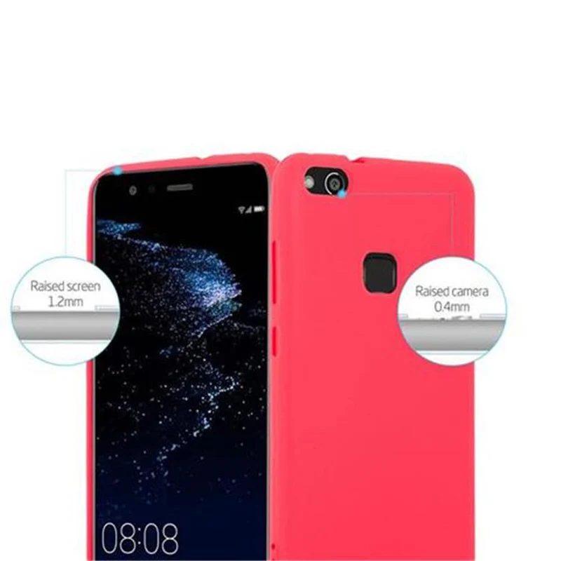 Cadorabo Hülle kompatibel mit Huawei P10 LITE Schutzhülle aus flexiblem TPU Silikon