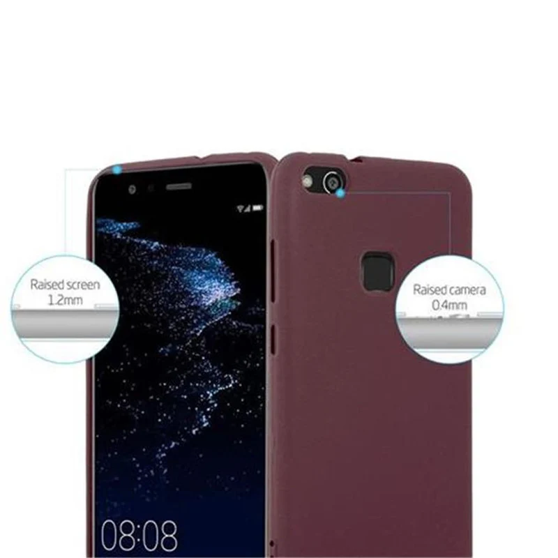 Cadorabo Hülle kompatibel mit Huawei P10 LITE Schutzhülle aus flexiblem TPU Silikon