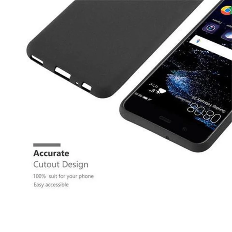 Cadorabo Hülle kompatibel mit Huawei P10 Schutzhülle aus flexiblem TPU Silikon