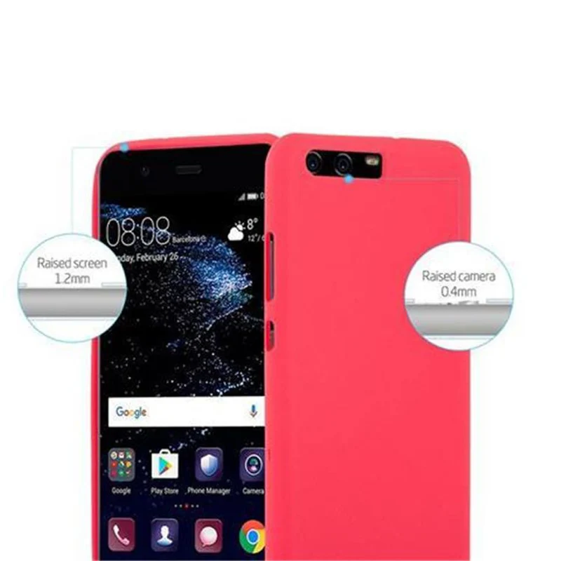 Cadorabo Hülle kompatibel mit Huawei P10 Schutzhülle aus flexiblem TPU Silikon