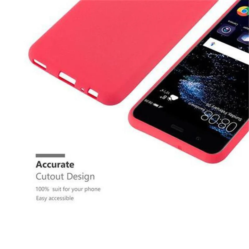 Cadorabo Hülle kompatibel mit Huawei P10 Schutzhülle aus flexiblem TPU Silikon