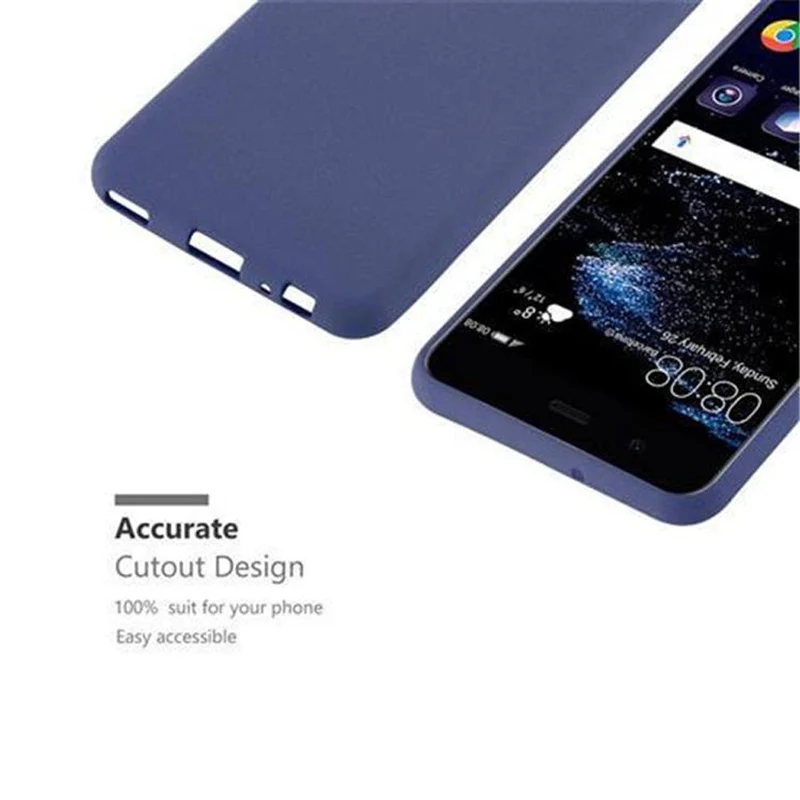 Cadorabo Hülle kompatibel mit Huawei P10 Schutzhülle aus flexiblem TPU Silikon