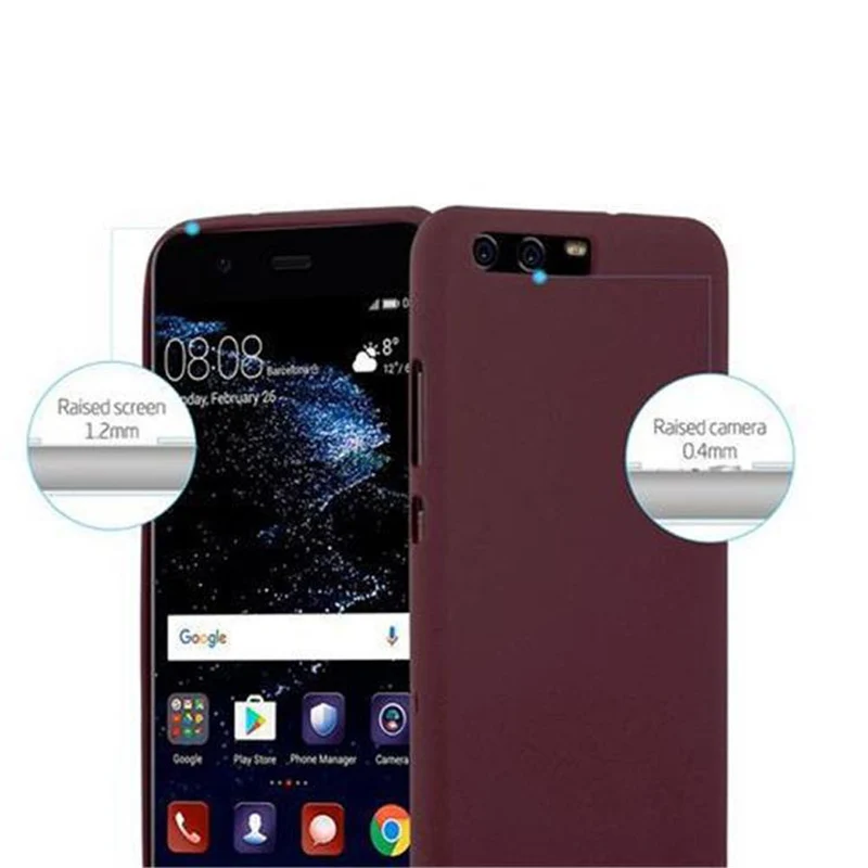 Cadorabo Hülle kompatibel mit Huawei P10 Schutzhülle aus flexiblem TPU Silikon