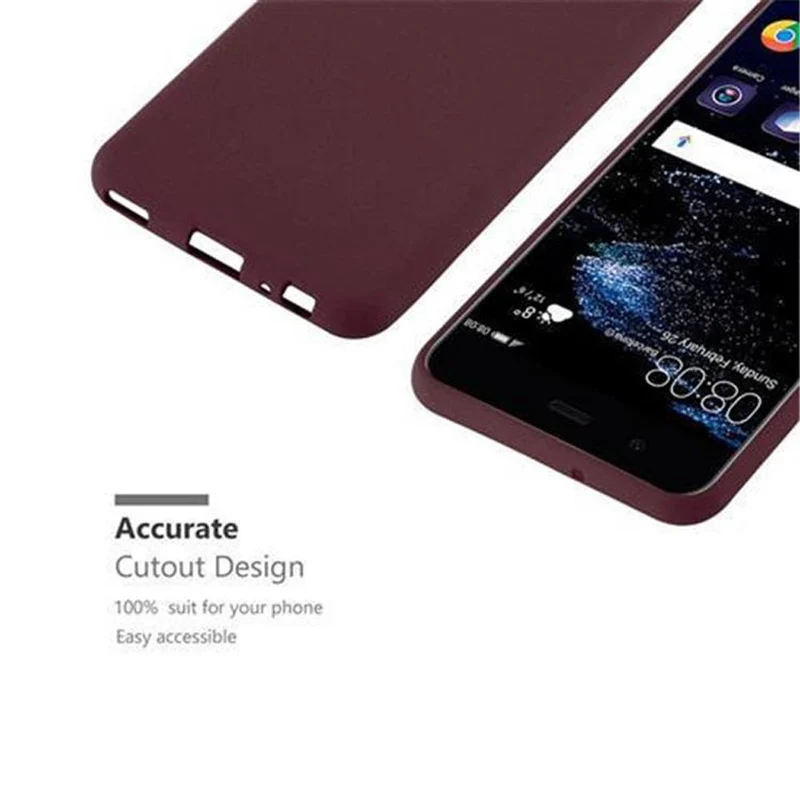 Cadorabo Hülle kompatibel mit Huawei P10 Schutzhülle aus flexiblem TPU Silikon